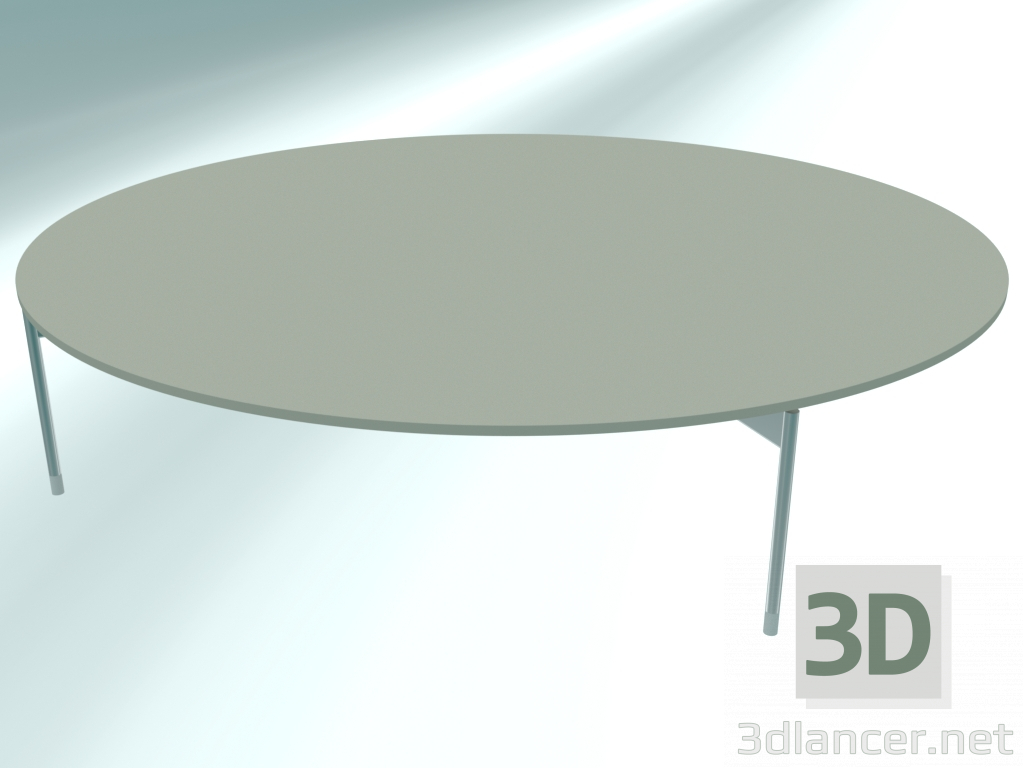 3d model mesa baja de café (CR41 Chrome G3, Ø1200 mm) - vista previa