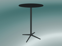 Table MISTER X (9506-71 (Ø70cm), H 108cm, noir, noir)