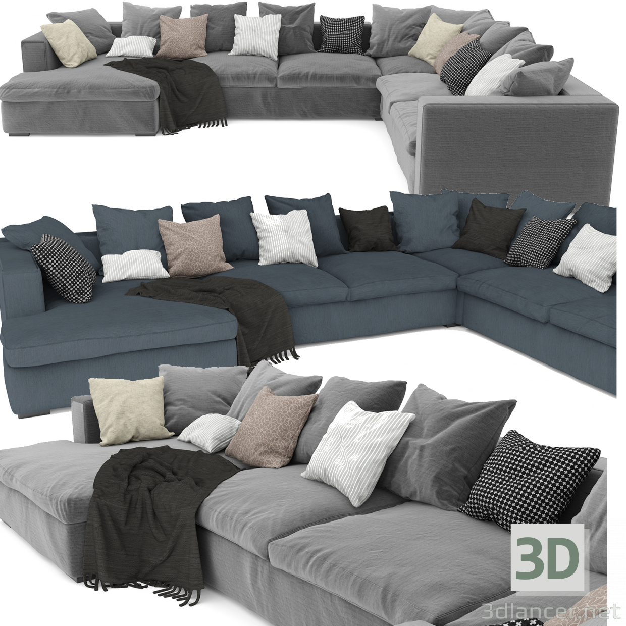 Cenova Sofa 3D-Modell kaufen - Rendern