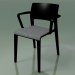 3d модель Стул с подлокотниками и обивкой сидения 3606 (PT00006) – превью