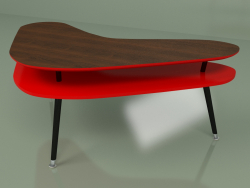 Boomerang coffee table (red)