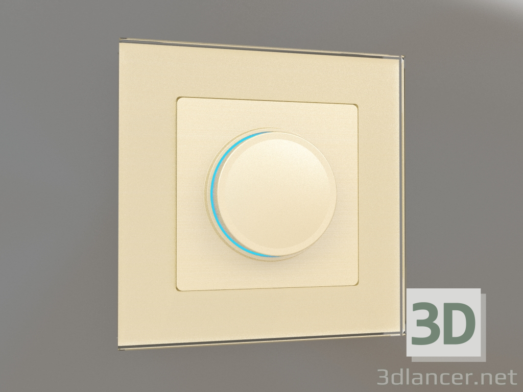 3d model Illuminated dimmer (champagne) - preview