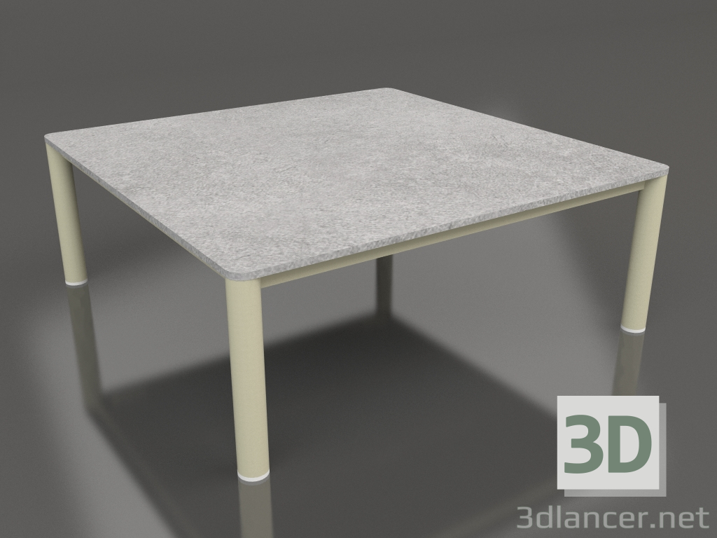 modello 3D Tavolino 94×94 (Oro, DEKTON Kreta) - anteprima