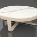 modello 3D Tavolino rotondo Ø90 (DEKTON Aura, Sabbia) - anteprima