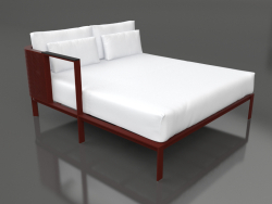 Sofa module XL, section 2 right (Wine red)