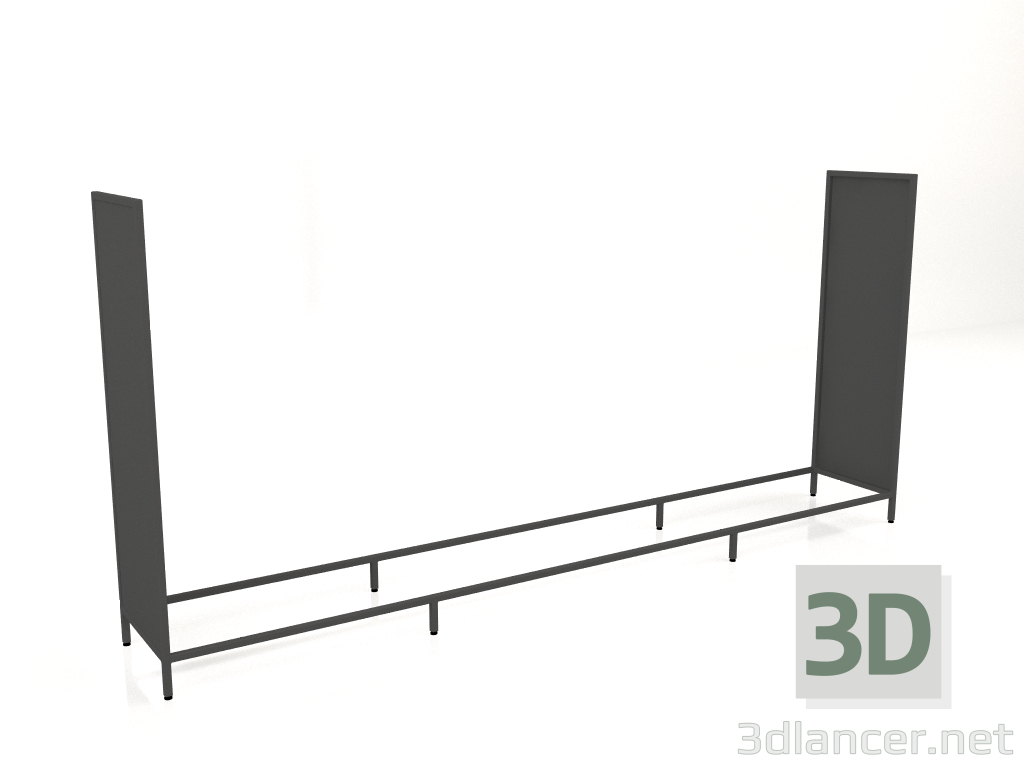 modèle 3D Island V1 (haut) sur 60 frame 7 (noir) - preview