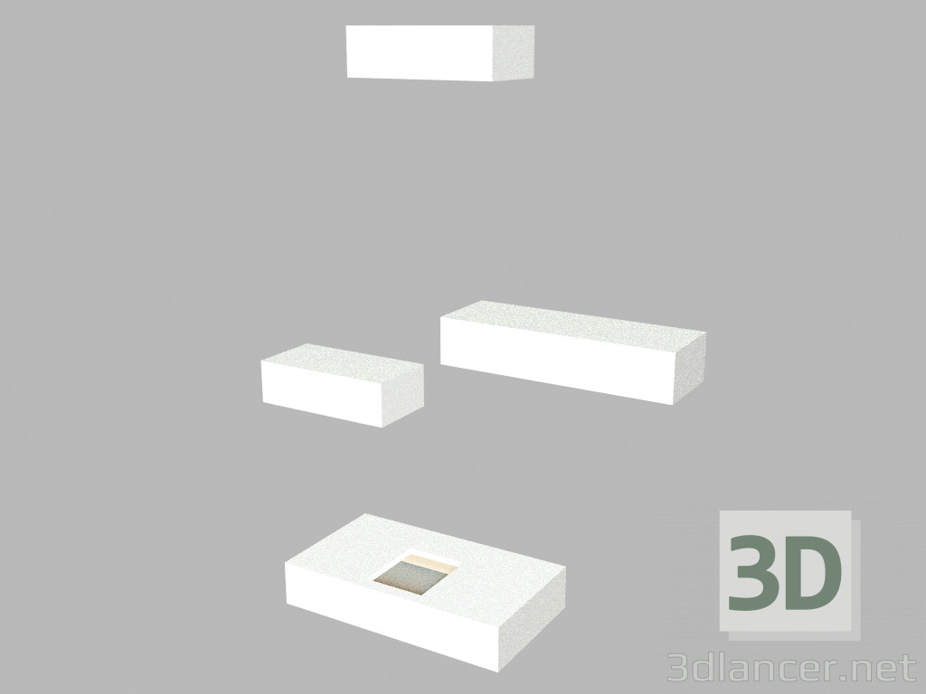 3d model Wall-mounted luminaire 7752 - preview