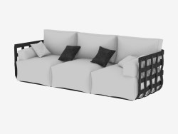 Dreifach-Sofa-Geflecht