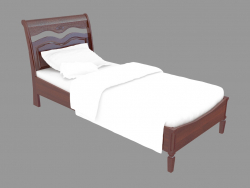 Klasik tarzda tek kişilik yatak FS2211 (97x220x106)