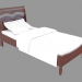 3d модель Ліжко одномісна в класичному стилі FS2211 (97x220x106) – превью