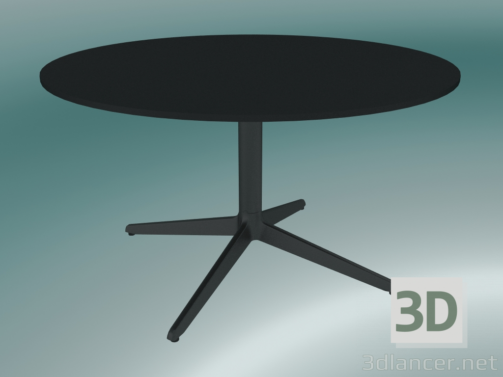 3d model Table MISTER X (9507-51 (Ø80cm), H 50cm, black, black) - preview