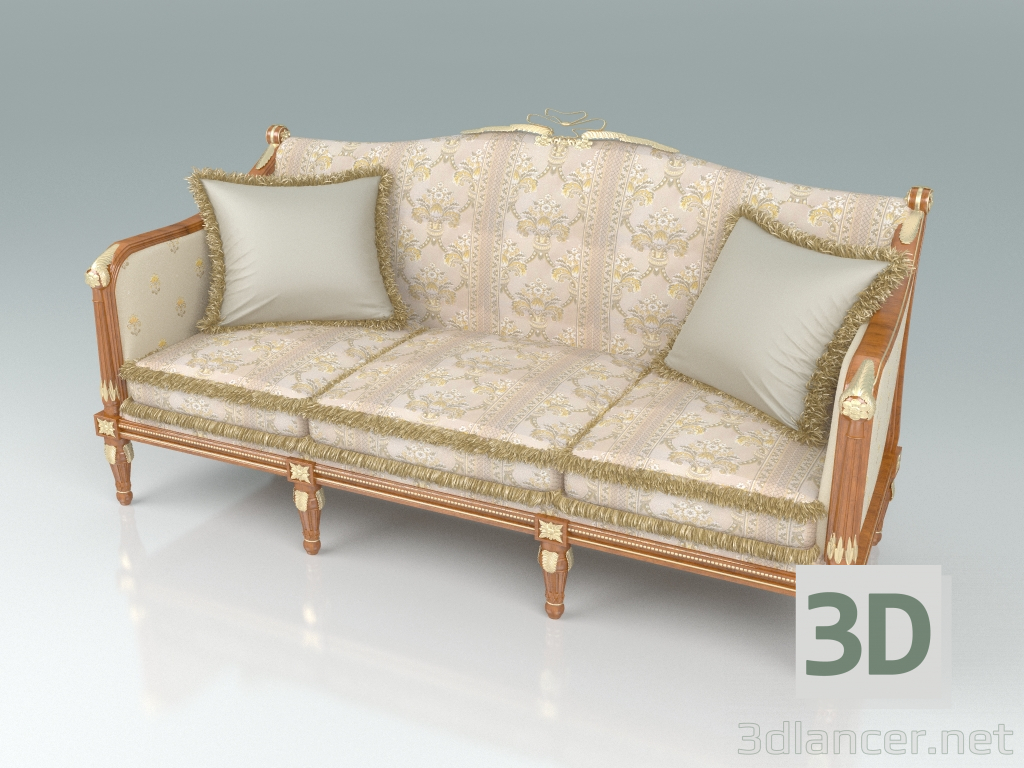 modèle 3D Canapé 3 places (art. 14420) - preview