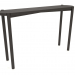 3d model Console table (straight end) (1200x280x754, wood brown dark) - preview