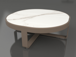Round coffee table Ø90 (DEKTON Aura, Bronze)