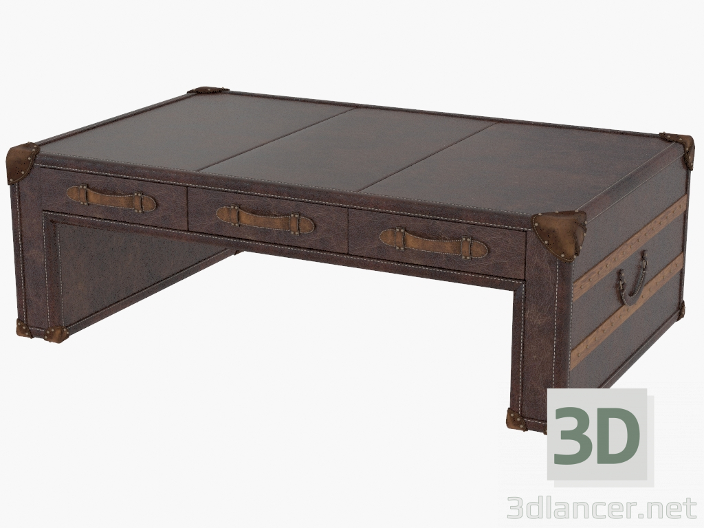 3 डी मॉडल टेबल कॉफी ट्रंक ट्रंक के तहत सजाया (6810.0004B) - पूर्वावलोकन