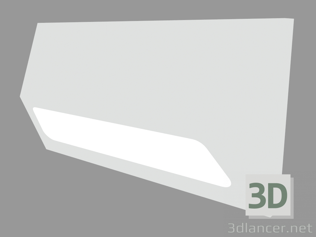 modello 3D Luce da incasso a parete STRIP RECTANGULAR (S4664W) - anteprima