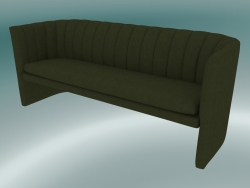 Mocassino triplo divano (SC26, H 75cm, 185x65cm, Velvet 2 Pine)