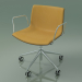 3D modeli Sandalye 2048 (5 tekerlekli, kolçaklı, krom, ön kaplamalı, PO00404) - önizleme