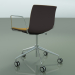 Modelo 3d Cadeira 2048 (5 rodízios, com braços, cromado, com acabamento frontal, PO00404) - preview