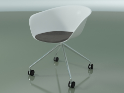 Chair 4227 (4 castors, with seat cushion, PP0001)
