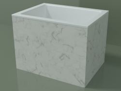 Waschtischplatte (01R122101, Carrara M01, L 48, P 36, H 36 cm)