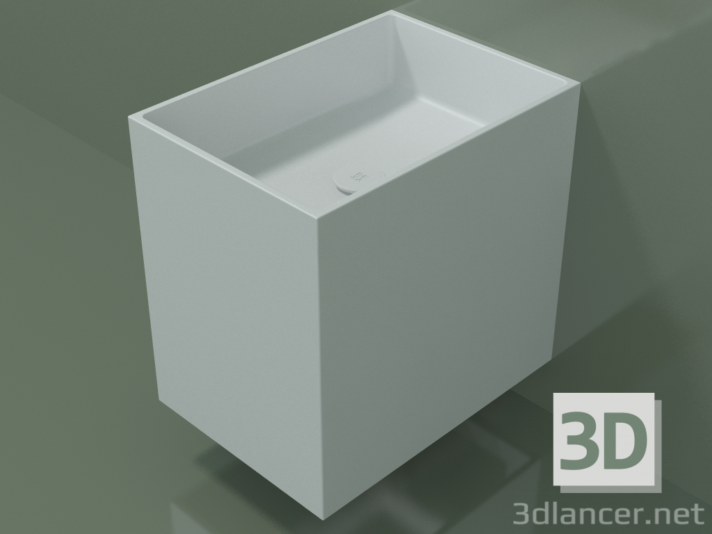 3D modeli Duvara monte lavabo (02UN13301, Glacier White C01, L 36, P 50, H 48 cm) - önizleme