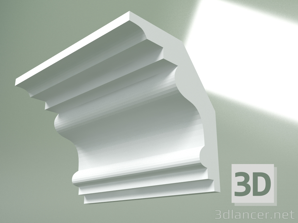 3D modeli Alçı korniş (tavan kaidesi) KT328 - önizleme