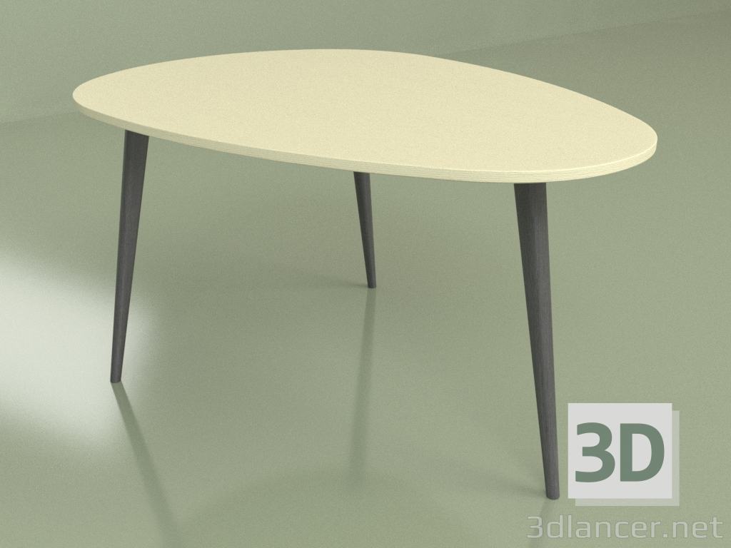 modèle 3D Table basse Rio (Plateau ivoire) - preview