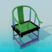 3d модель Разноцветный стул – превью