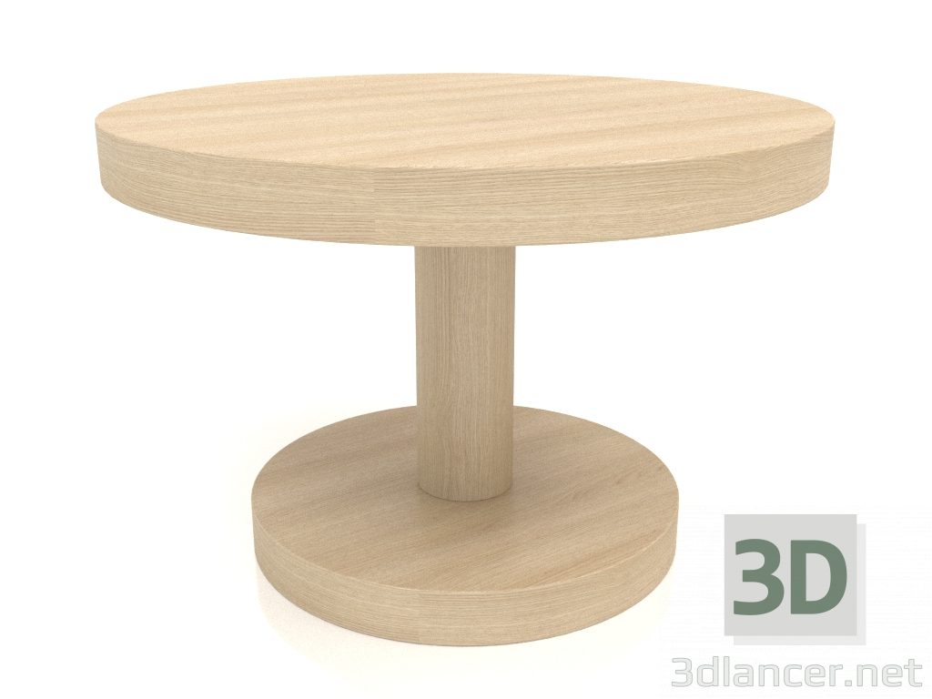 3 डी मॉडल कॉफी टेबल जेटी 022 (डी = 600x400, लकड़ी सफेद) - पूर्वावलोकन