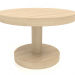 3 डी मॉडल कॉफी टेबल जेटी 022 (डी = 600x400, लकड़ी सफेद) - पूर्वावलोकन