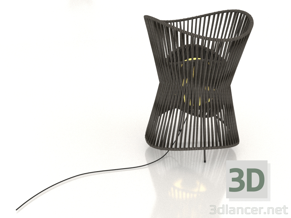 modello 3D Lampione stradale da terra (7136) - anteprima