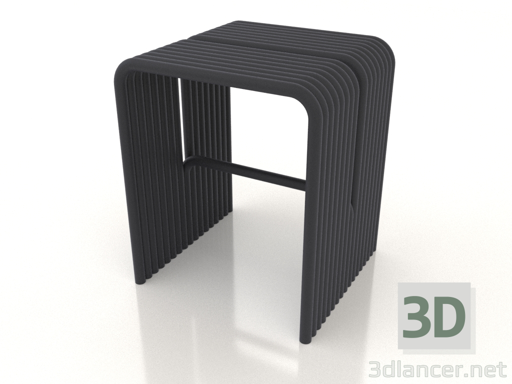 3d model Taburete (gris) - vista previa