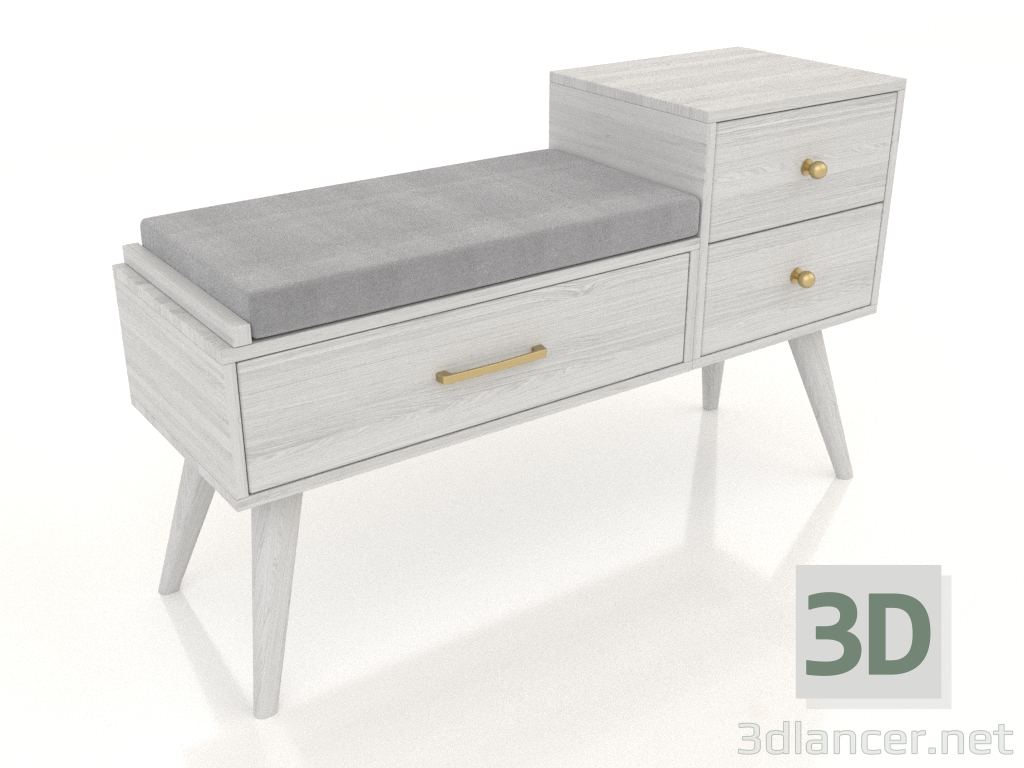 Modelo 3d Banquete (branco RAL 9010) - preview