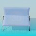 3d model Upholstered Bench 2-berth - preview