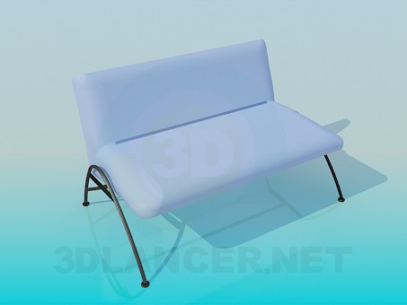 3d модель Мягкая скамья 2-х местная – превью 3d модель Мягкая скамья 2-х местная – превью