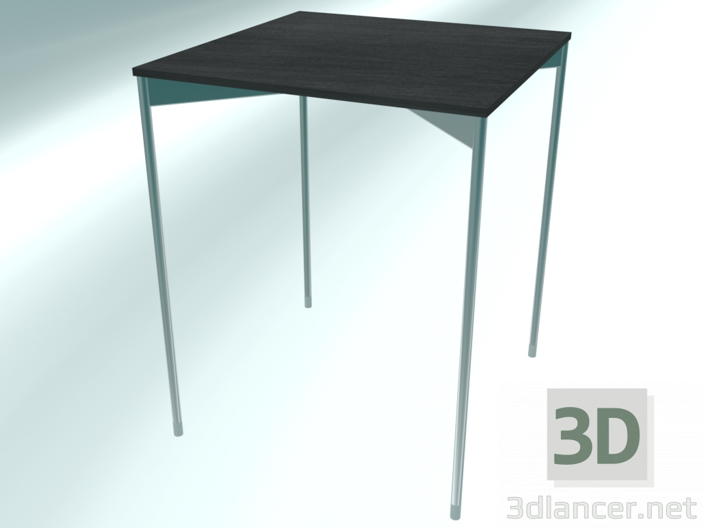 modello 3D Tavolino quadrato alto (CS30 cromato CER3, 450x450x560 mm) - anteprima