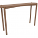3 डी मॉडल कंसोल टेबल (सीधा अंत) (1200x280x754, लकड़ी की भूरी रोशनी) - पूर्वावलोकन