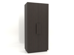 Wardrobe MW 04 wood (option 1, 1000x650x2200, wood brown dark)