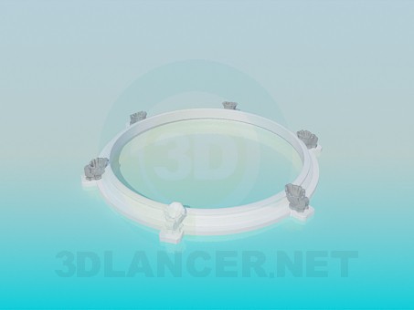 3d model The plaster ceiling decoration - preview 3d model The plaster ceiling decoration - preview