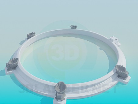 3d model The plaster ceiling decoration - preview 3d model The plaster ceiling decoration - preview