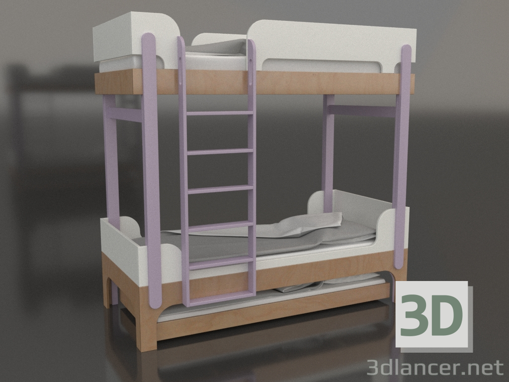 3 डी मॉडल चारपाई बिस्तर ट्यून यू (URTUA1) - पूर्वावलोकन
