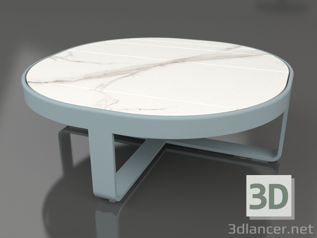 3D Modell Runder Couchtisch Ø90 (DEKTON Aura, Blaugrau) - Vorschau