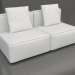 Modelo 3d Módulo sofá, seção 4 (verde garrafa) - preview