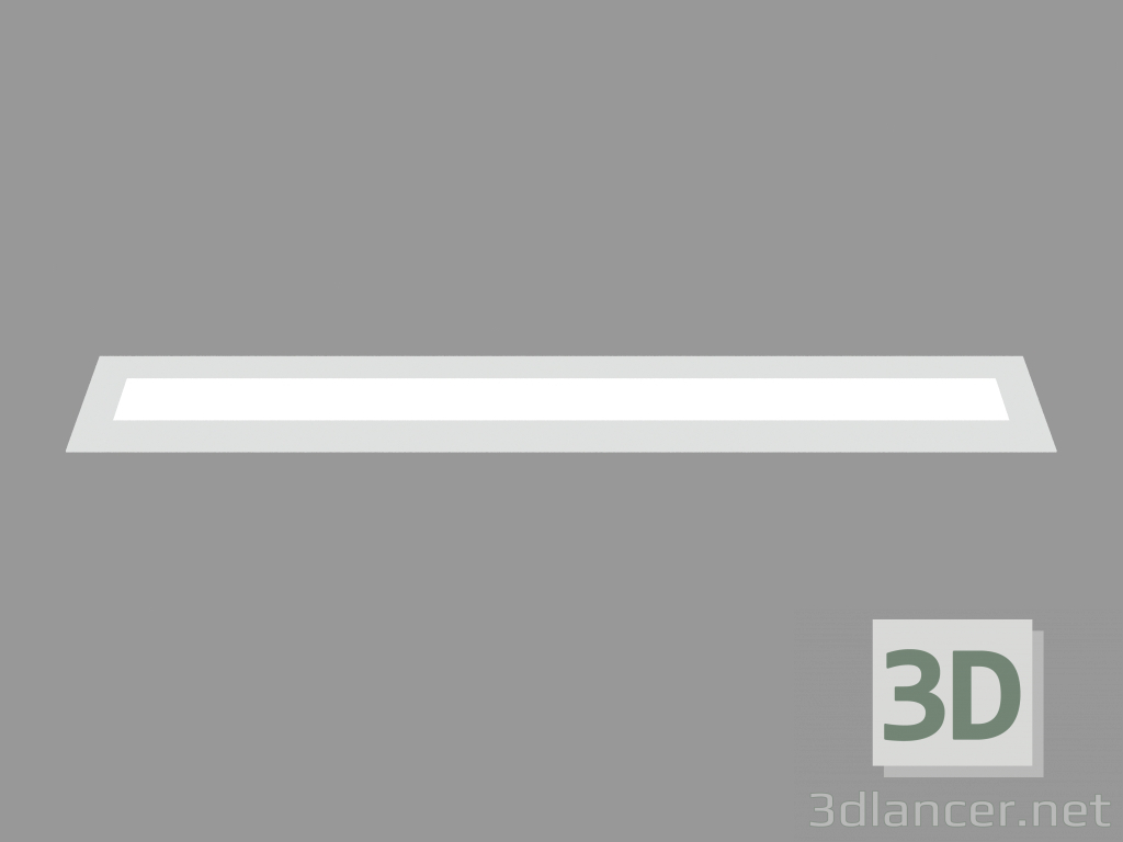 3D Modell Gehwegleuchte MINILINEAR EDELSTAHL VORNE (S5495) - Vorschau