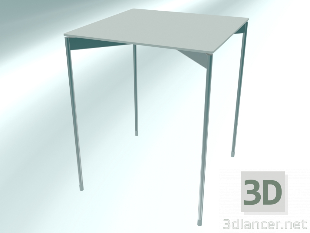 3D Modell Quadratischer Couchtisch hoch (CS30 Chrome EPO1, 450x450x560 mm) - Vorschau