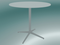 Tisch MISTER X (9507-01 (Ø80cm), H 73cm, weiß, weiß)