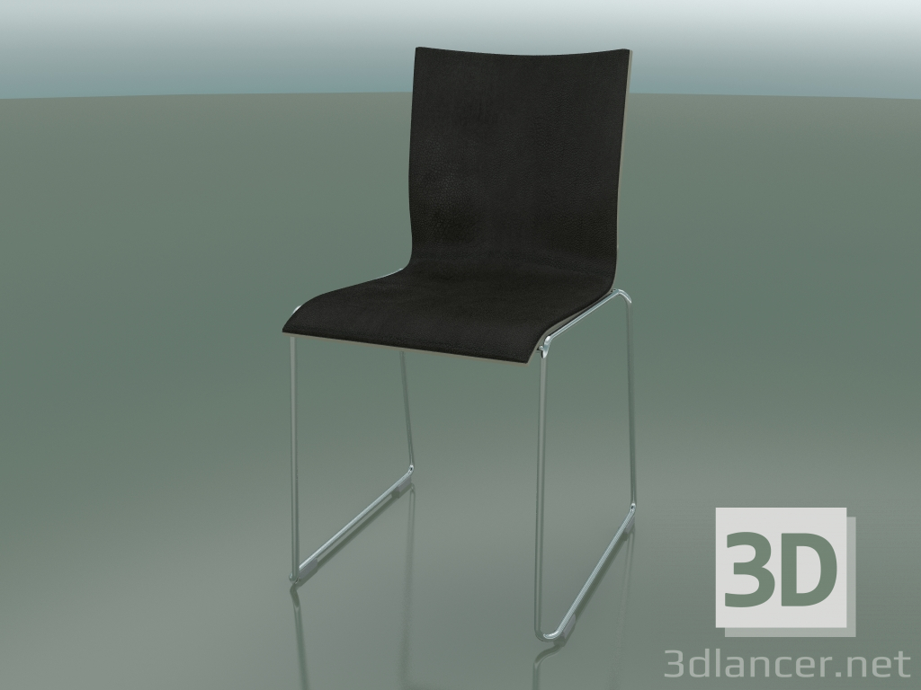 3d model Sliding chair with leather interior (107) - preview