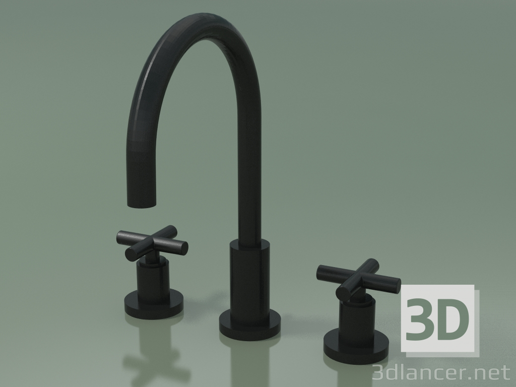 3d model Mixer with two handles and three mounting holes (20 713 892-330010) - preview