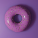 3d sweet donut model buy - render